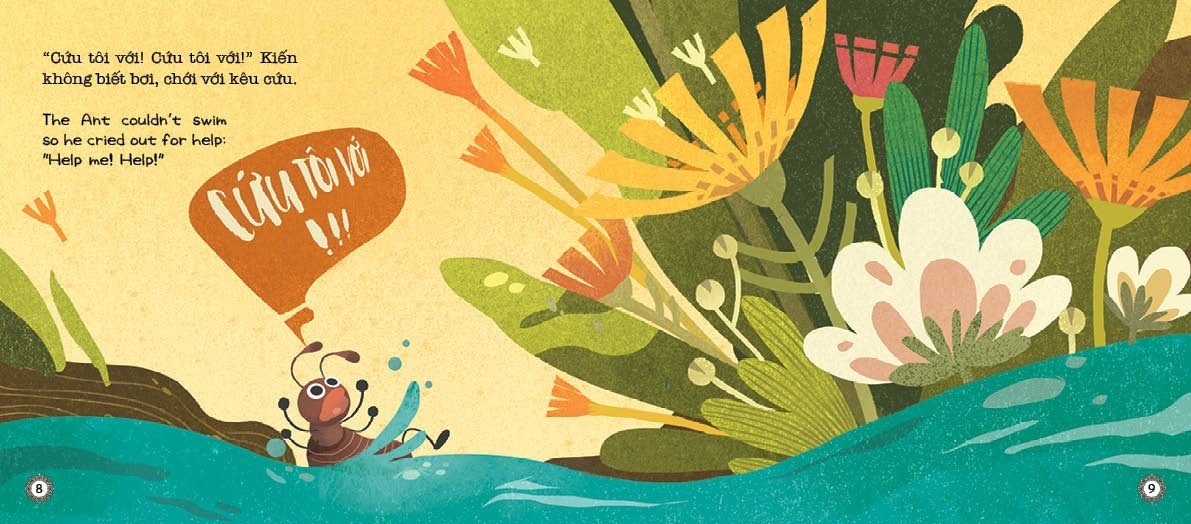 Ngụ Ngôn Song Ngữ Anh - Việt: Kiến Và Chim Bồ Câu (Tái Bản 2019)