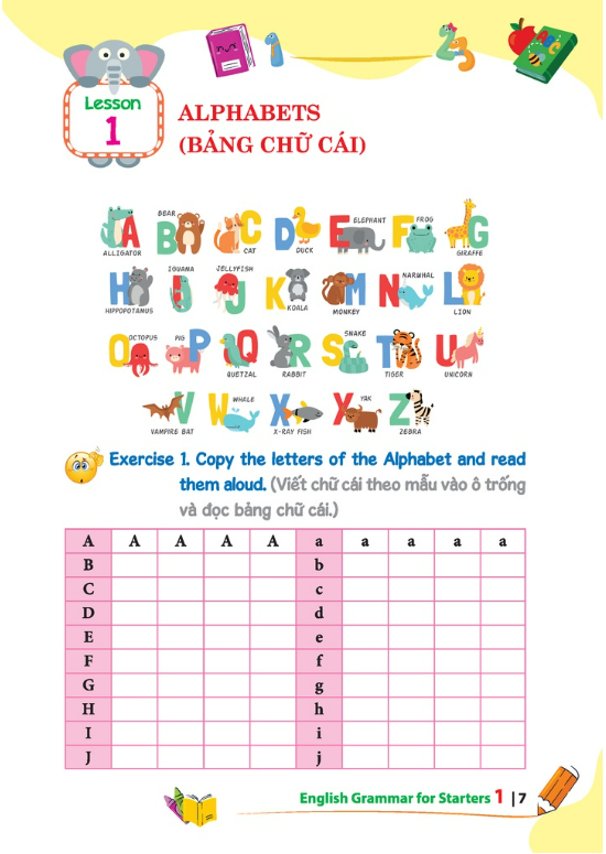 Sách - English grammar for starters 1 (có đáp án)