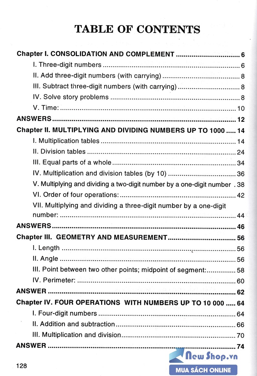 Toán 3 - Mathematics 3 (Song Ngữ Anh Việt) - HA
