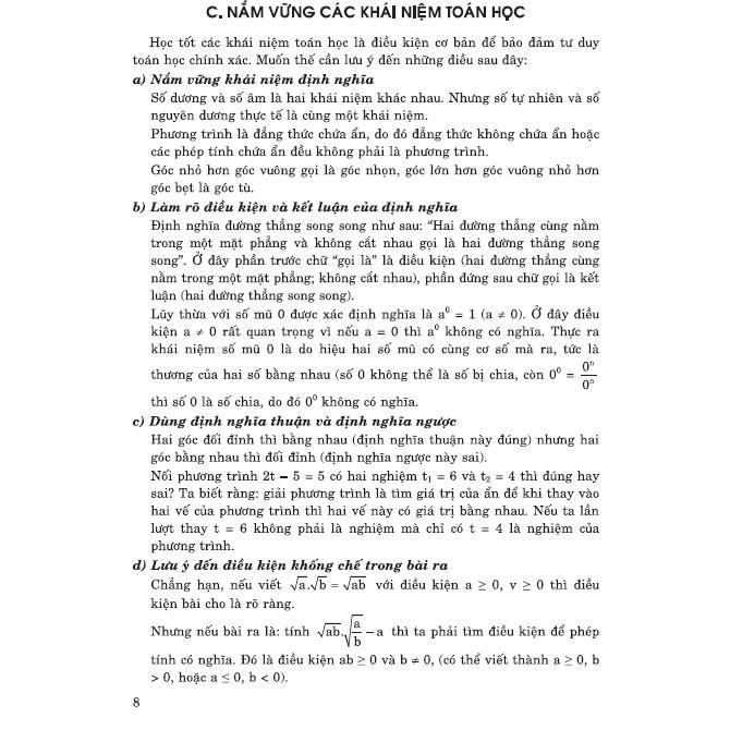 Sách - Học Và Giải Toán Một Cách Thông Minh ( Dành Cho Học Sinh Lớp 8 -9 - Dùng Chung Các Bộ SGK Hiện Hành - Hồng Ân