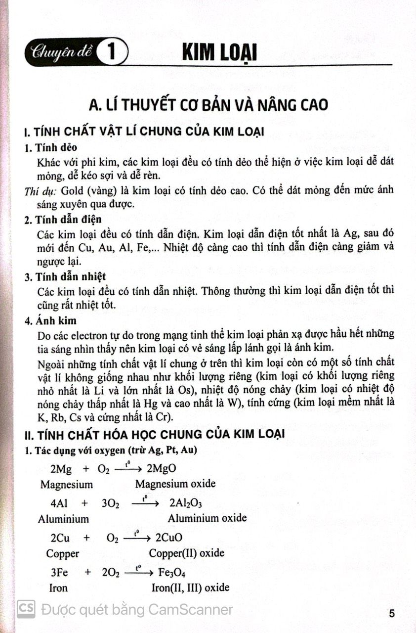 Các Chuyên Đề Bồi Dưỡng Học Sinh Giỏi Hóa Học 9