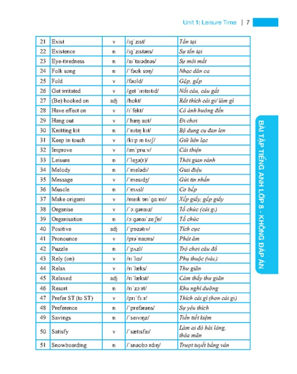 Sách - GLOBAL SUCCESS - Bài tập tiếng anh lớp 8 (không đáp án)