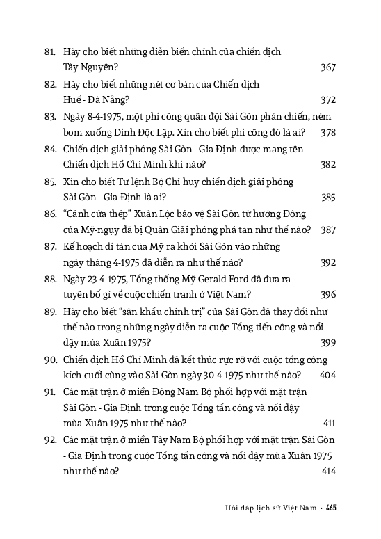 Hỏi Đáp Lịch Sử Việt Nam, Tập 9: Từ Xuân Mậu Thân (1968) Đến Chiến Dịch Hồ Chí Minh (1965 - 1975)