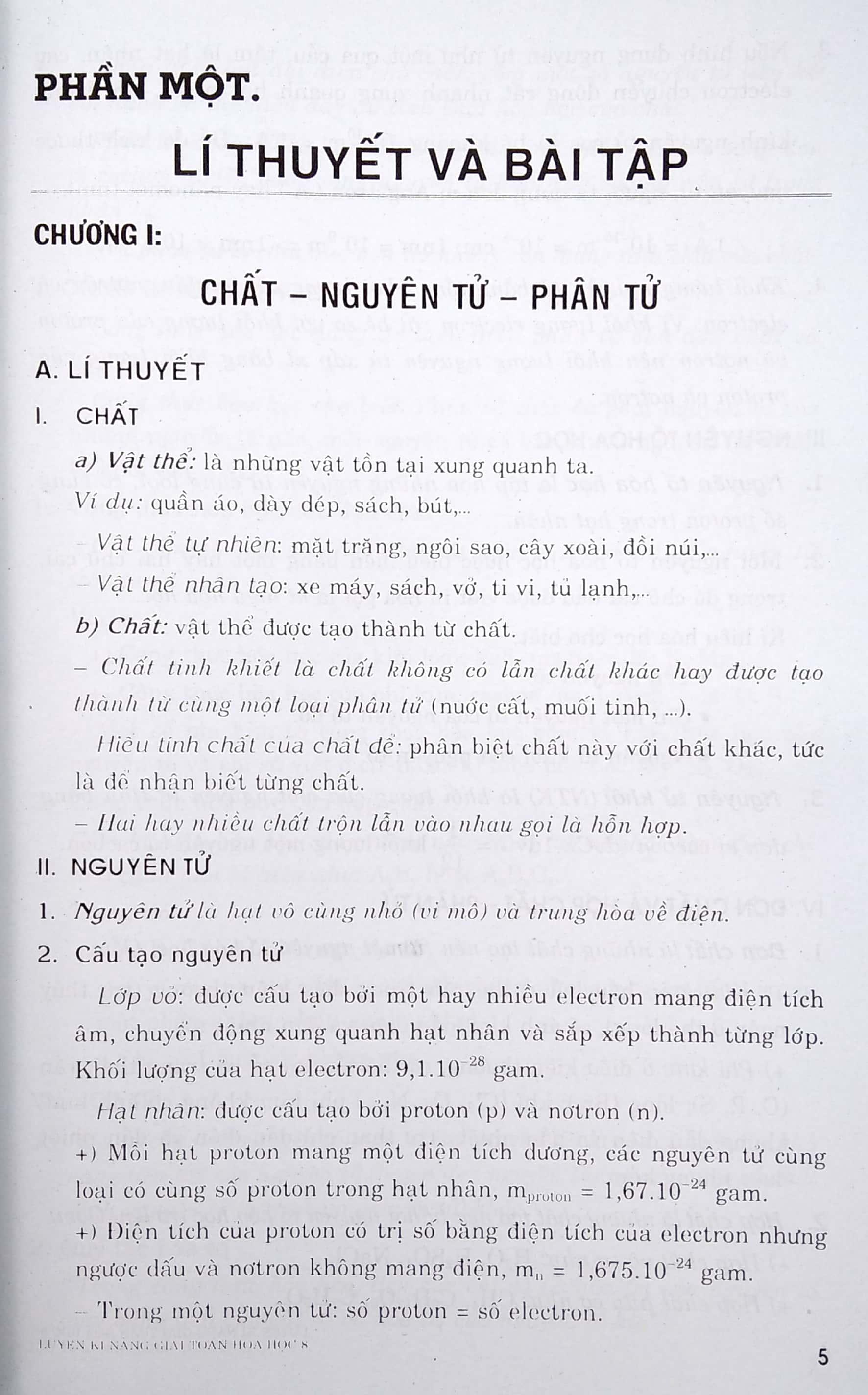 Luyện Kỹ Năng Giải Toán Hóa Học 8