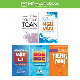Sách: Combo 5 Cuốn Sổ Tay Kiến Thức Trung Học Phổ Thông