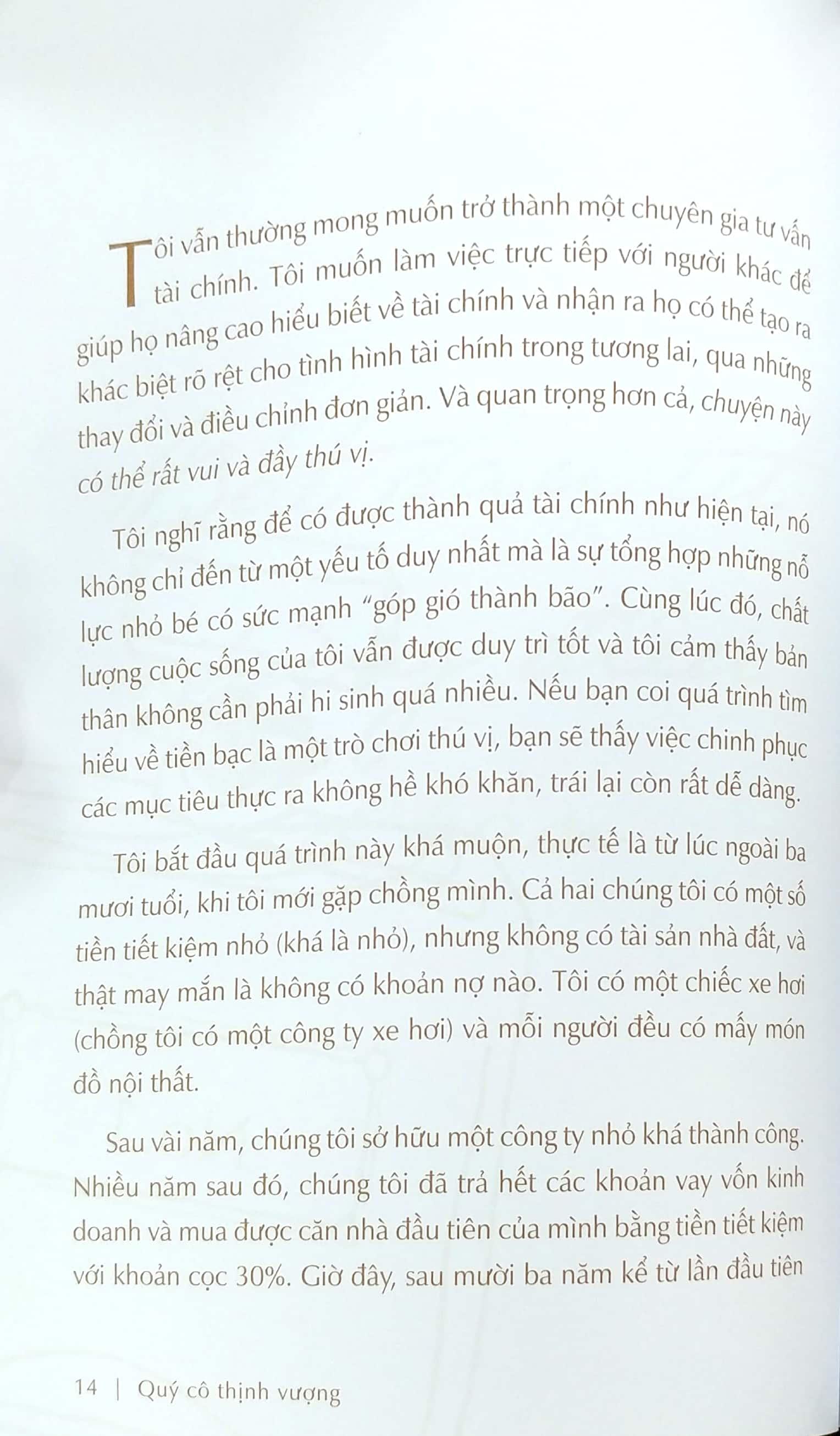 Quý Cô Thịnh Vượng - Khi Phụ Nữ Tư Duy Đúng Về Tiền