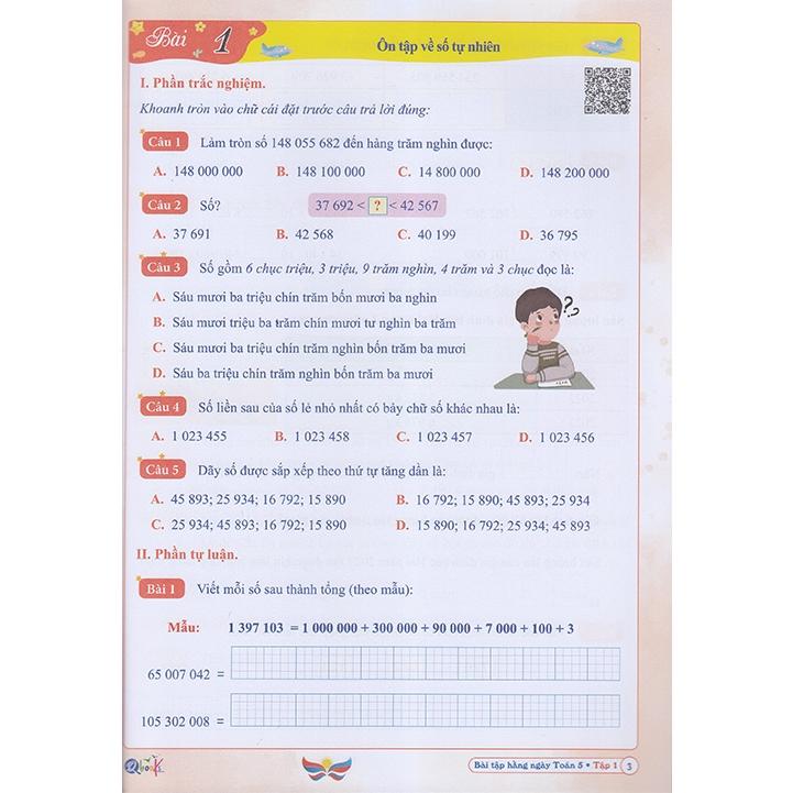 Sách - Bài tập hằng ngày Toán 5 tập 1 (Cánh diều)