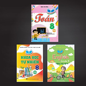 sách - Combo 3 quyển notebook, toán, anh, khoa học tự nhiên lớp 8 (HA)
