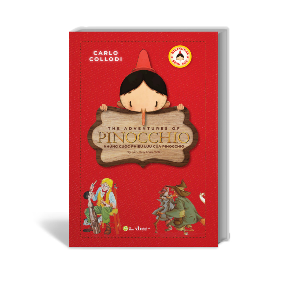 Combo 2 cuốn sách Thiếu nhi Kinh điển Song Ngữ Việt Anh ( Pinocchio - Alice ở xứ sở diệu kỳ ) Kèm file nghe + Note từ mới