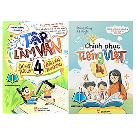 Sách - Combo Chinh Phục Tiếng Việt 4 + Tập Làm Văn 4 - Dùng chung cho 3 bộ sgk hiện hành