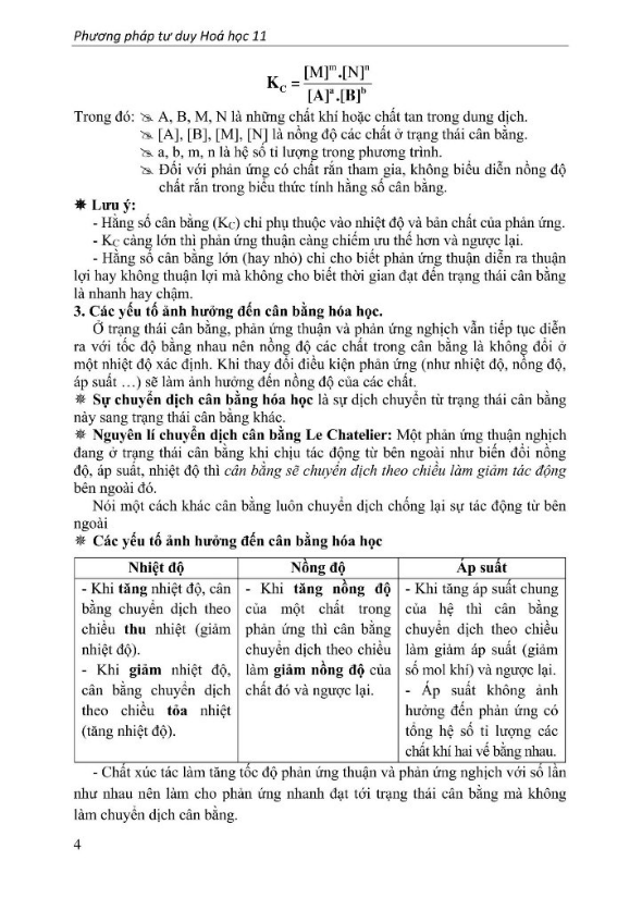 Sách - Phương Pháp Tư Duy Hóa Học 11 (Biên Soạn Theo Chương Trình mới) (KV)