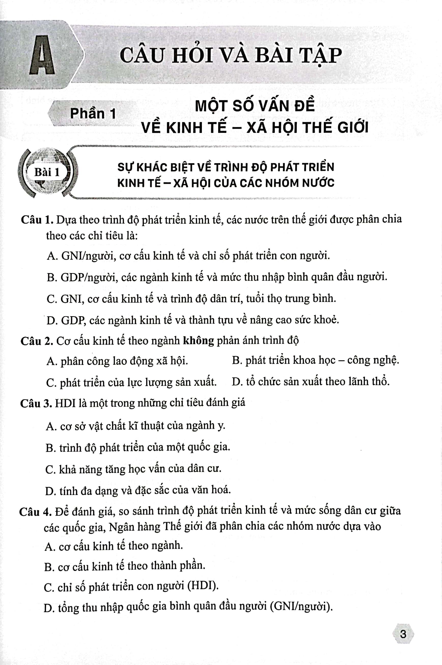 Bài Tập Địa Lí 11 (Cánh Diều) (2023)