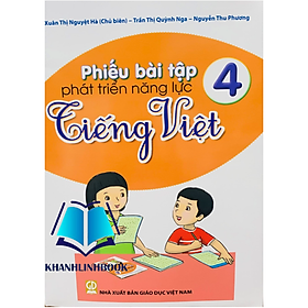 Sách - Phiếu bài tập phát triển năng lực tiếng việt 4