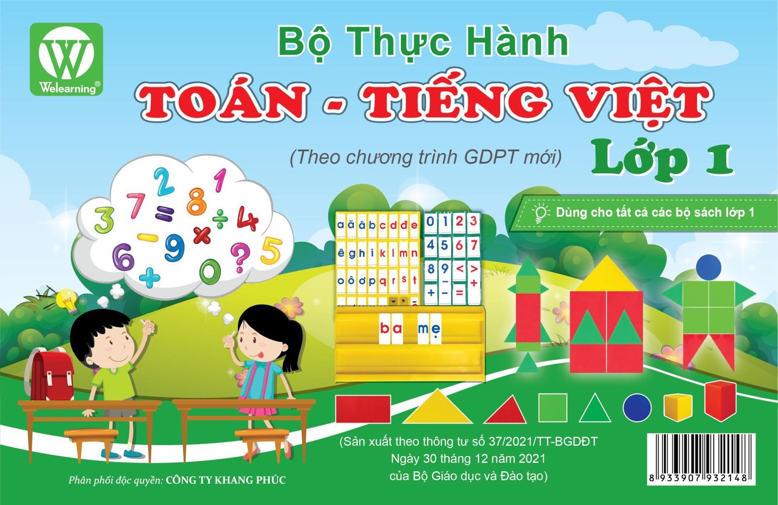 Bộ thực hành toán – tiếng việt lớp 1