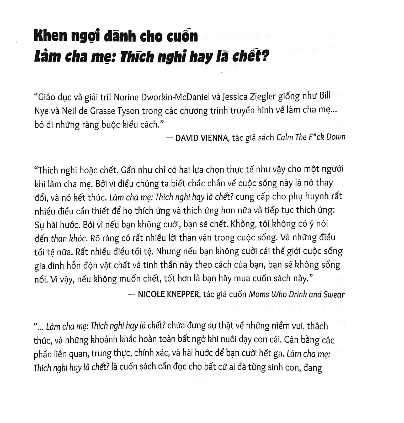 Làm Cha Mẹ: Thích Nghi Hay Là Chết?