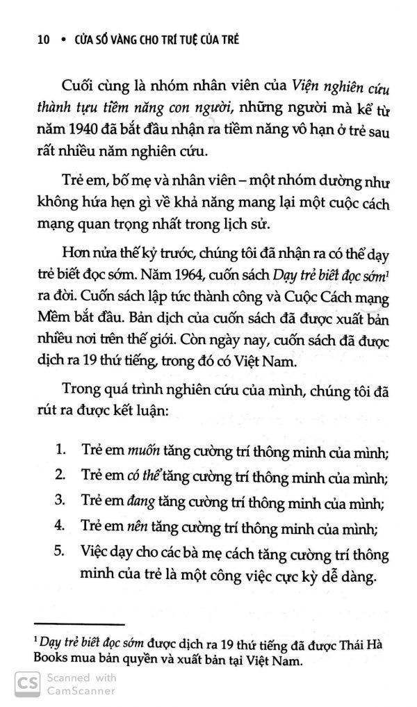 Cửa Sổ Vàng Cho Trí Tuệ Của Trẻ