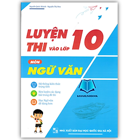 Sách - Luyện thi vào lớp 10 môn Ngữ văn (HM)