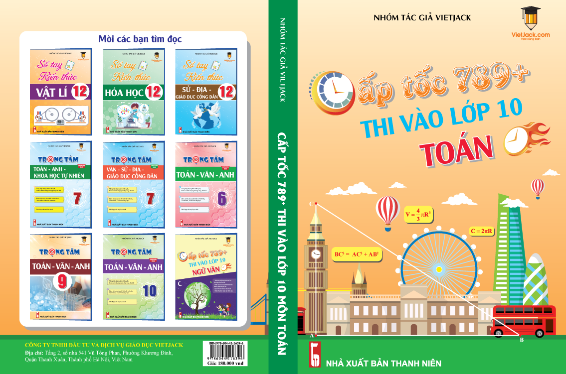 Sách Cấp tốc 789+ thi vào 10 môn Toán