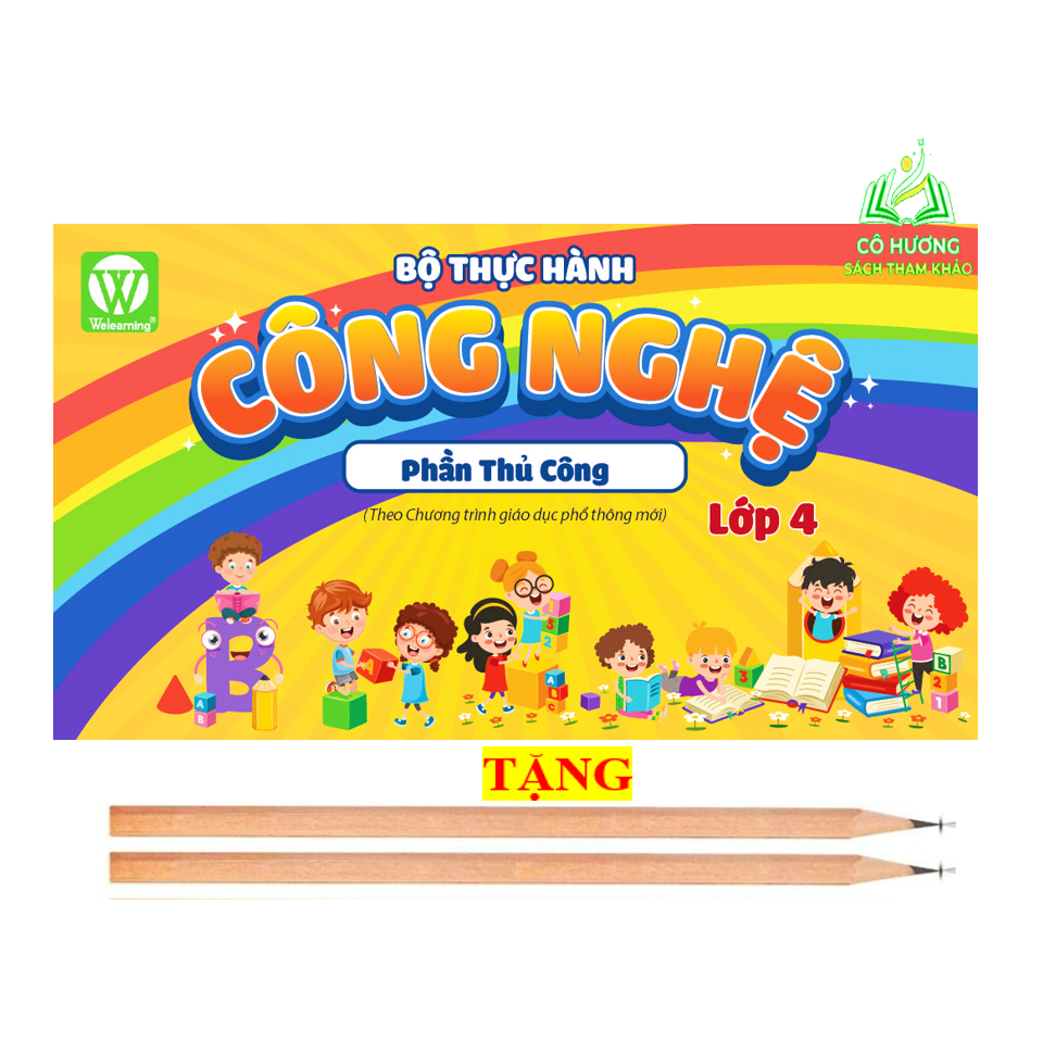 Sách - Bộ thực hành công nghệ , Phần Kỹ Thuật Lớp 4 (KP) #huongbook