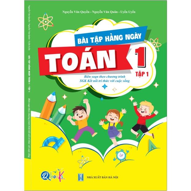 Sách - Combo Bài Tập Hằng Ngày - Toán và Tiếng Việt Lớp 1 - Kết Nối Tri Thức Với Cuộc Sống - Tập 1 (2 cuốn)
