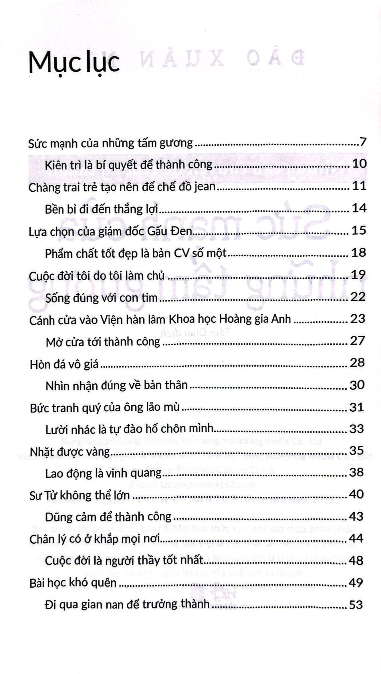 Những Câu Chuyện Để Trưởng Thành - Sức Mạnh Của Những Tấm Gương