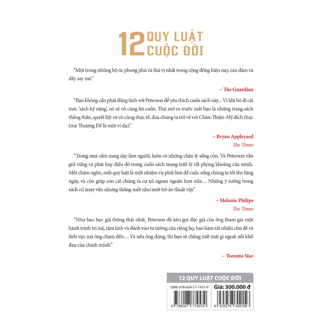 Sách - 12 Quy Luật Cuộc Đời: Thần Dược Cho Cuộc Sống Hiện Đại ( SGB)
