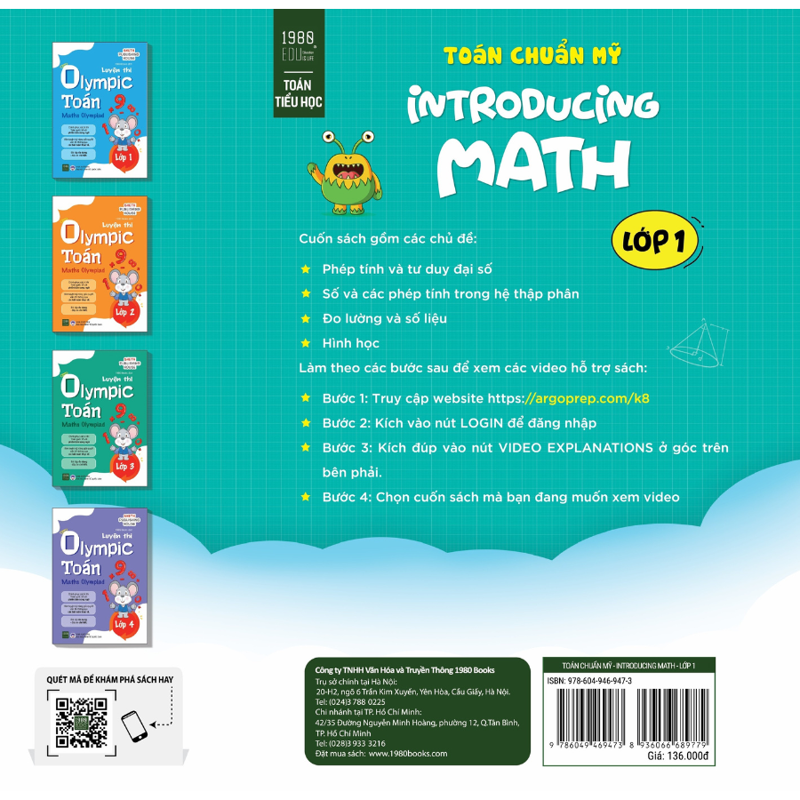 Toán Chuẩn Mỹ - Introducing Math - Lớp 1