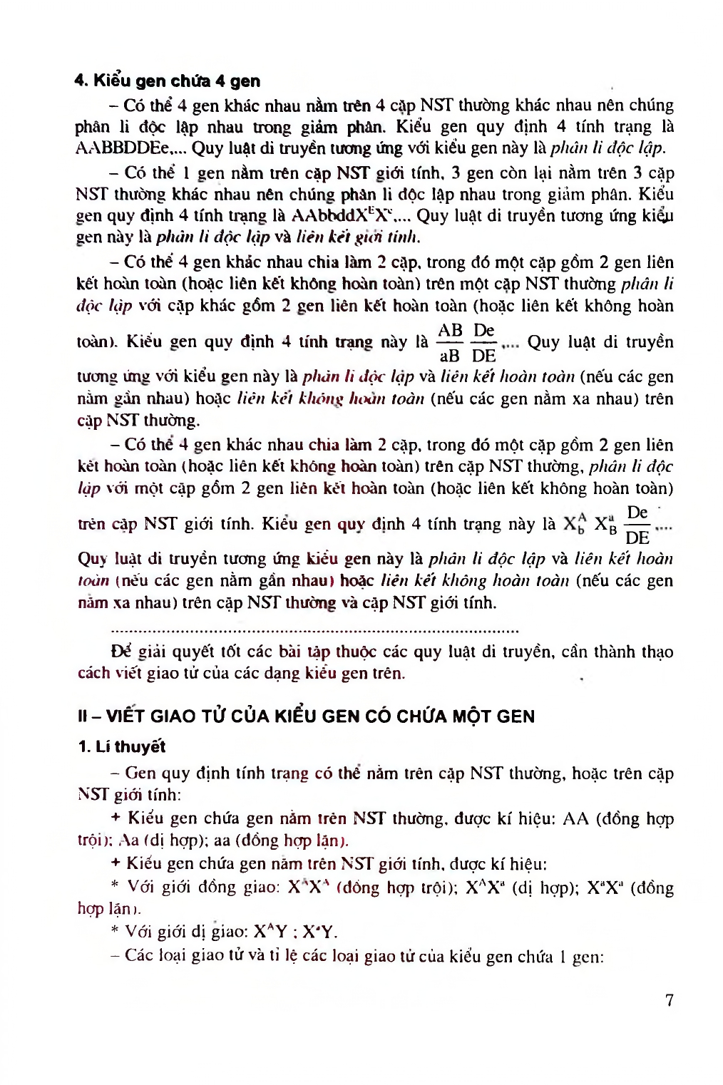 Hướng dẫn giải bài tập tự luận môn Sinh học - Phần: Các quy luật di truyền