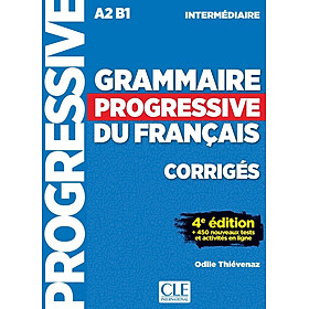 Sách học tiếng Pháp GRAMMAIRE PROGRESSIVE INTERMEDIAIRE CORRIGES 4E ED.