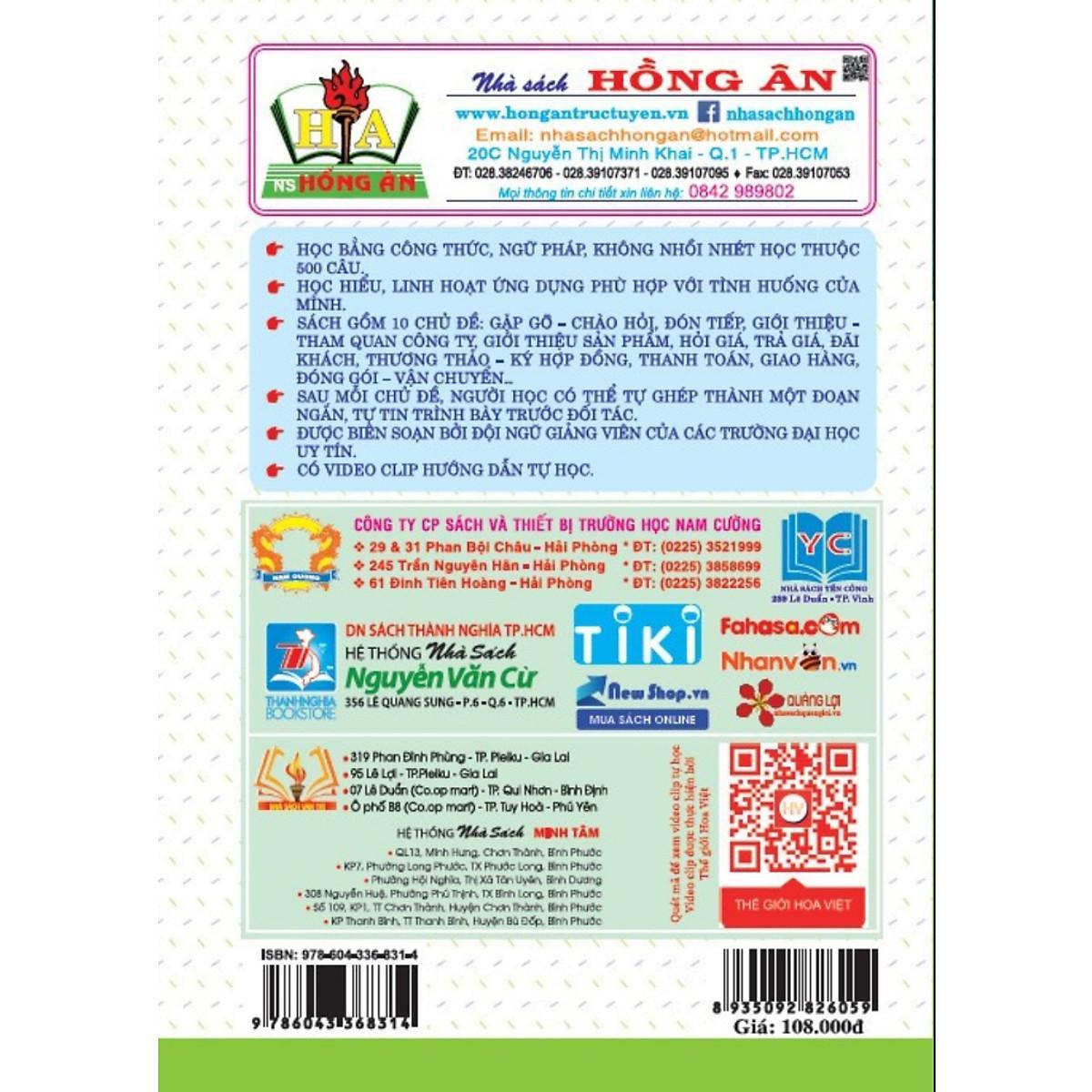 Sách - 10 Ngày Tự Tin Giao Tiếp 500 Câu Đàm Thoại Tiếng Hoa Trong Công Ty - Hồng Ân