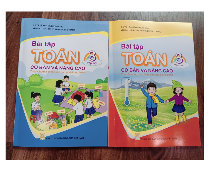 Sách - Combo 2 cuốn Bài tập Toán 3 cơ bản và nâng cao (Theo Chương trình Giáo dục phổ thông 2018)