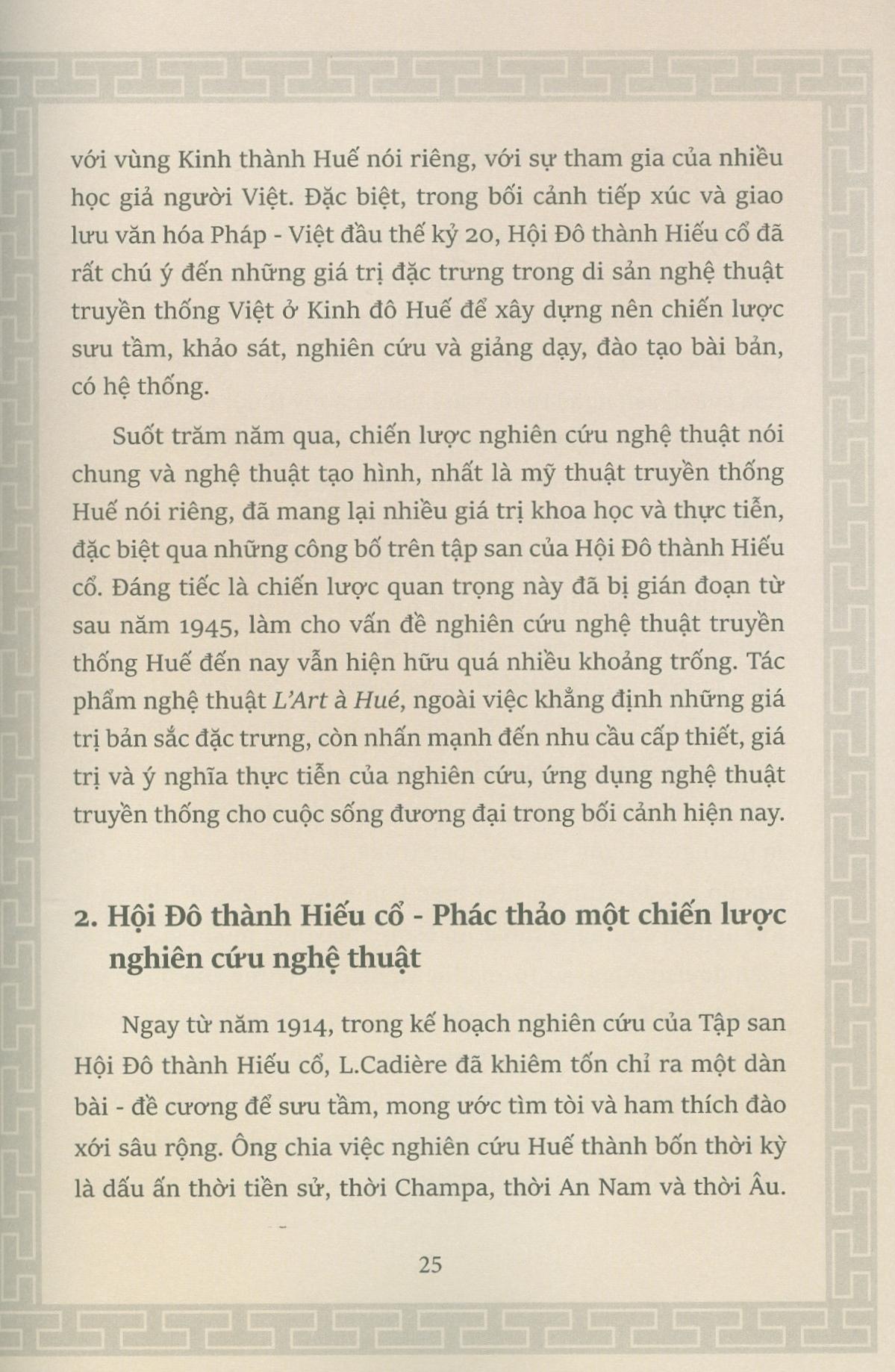 Nghệ Thuật Và Nghệ Nhân Vùng Kinh Thành Huế