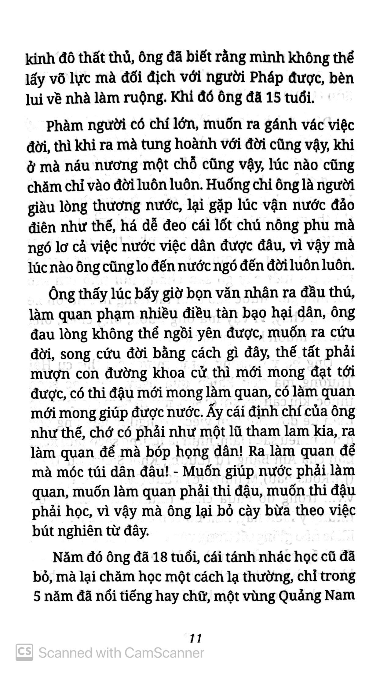 Gương Chí Sĩ Phan Tây Hồ - Lịch Sử Toàn Biên
