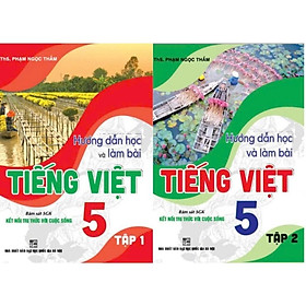 Sách - Hướng Dẫn Học Và Làm Bài Tiếng Việt Lớp 5 - Combo 2 Tập - Bám Sát SGK Kết Nối Tri Thức Với Cuộc Sống - Hồng Ân
