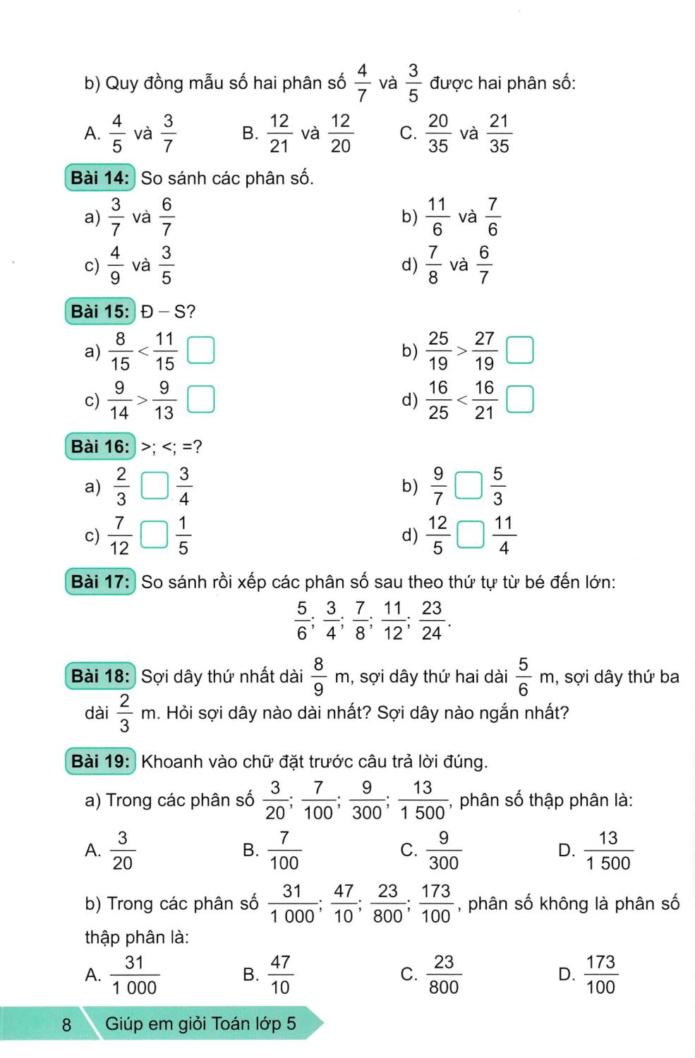 Sách - Giúp Em Giỏi Toán 5