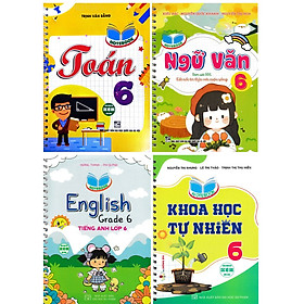 Sách - Combo Bộ 4 Cuốn Notebook: Toán - Văn - Anh - Khoa Học Tự Nhiên Lớp Lớp 6 (Bám Sát SGK Kết Nối) - HA