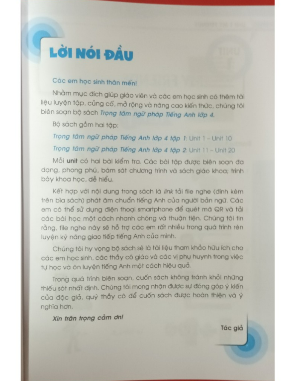 Sách - GLOBAL SUCCESS - Trọng tâm ngữ pháp tiếng anh lóp 4 tập 1 ( có đáp án )