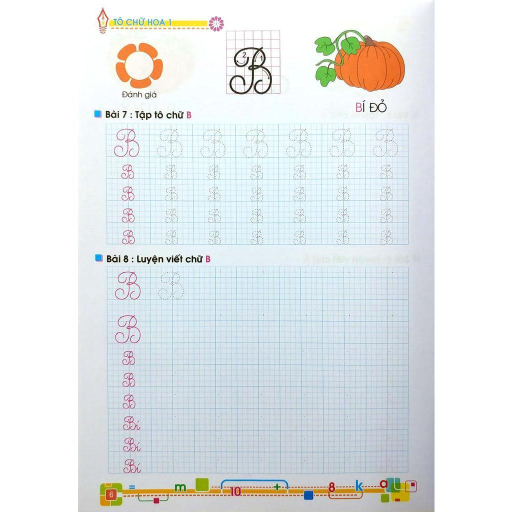 Bé Vào Lớp 1 - Tô Chữ Hoa 1 - Bản Quyền