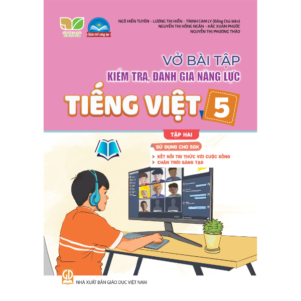 Sách - Combo Vở bài tập kiểm tra, đánh giá năng lực Tiếng Việt 5 -Tập 1.2 SGK Kết nối , Chân Trời
