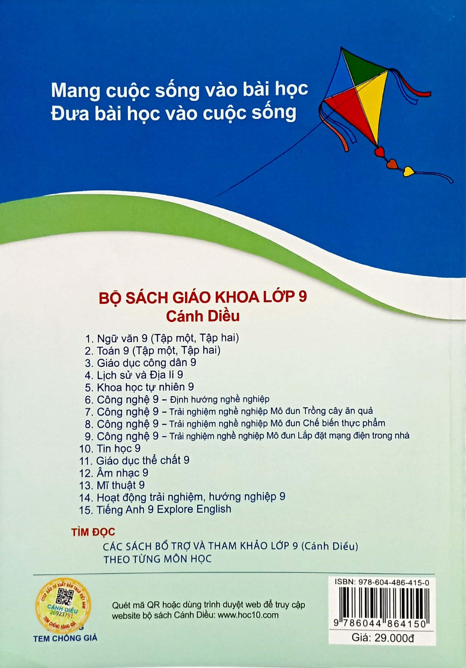 Bài Tập Tin Học 9 (Cánh Diều) (Chuẩn)