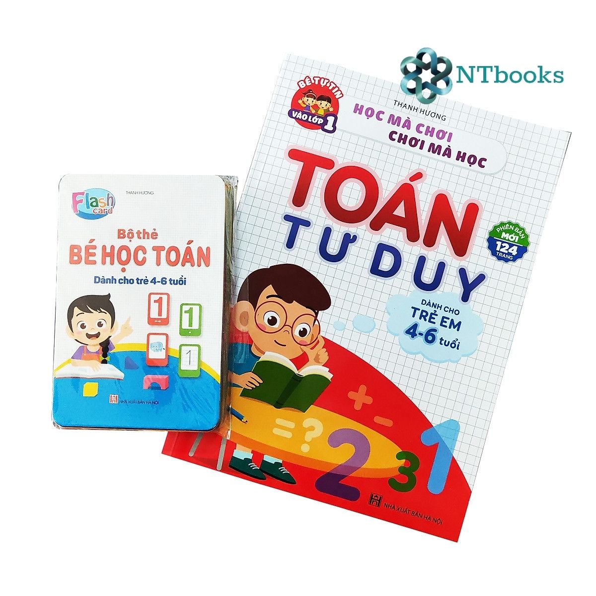 Bộ Sách Và Thẻ Học Toán Tư Duy Dành Cho Trẻ 4-6 Tuổi Phiên Bản Mới Cho Bé Tự Tin Vào Lớp 1