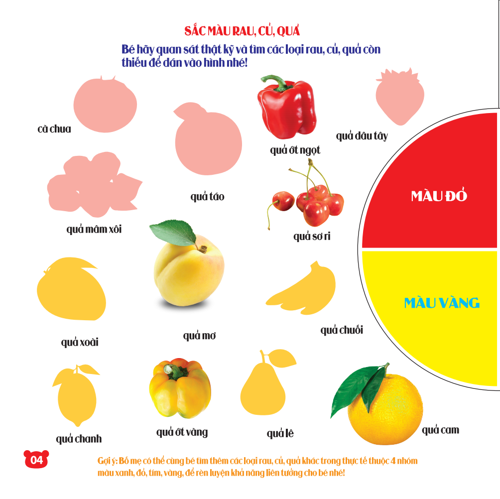 Rèn Luyện Phát Triển Trí Óc Cho Trẻ - Bóc Dán Hình Thông Minh IQ-EQ-CQ - Rau, Củ, Quả (Dành Cho Trẻ Từ 2-6 Tuổi) (Tái Bản 2023)
