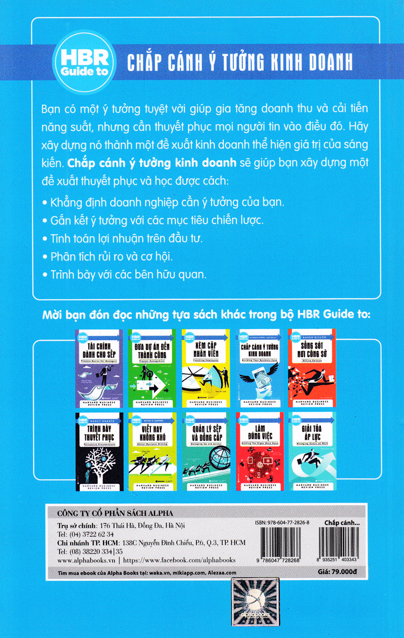 HBR Guide To - Chắp Cánh Ý Tưởng Kinh Doanh ( Tặng Kèm Bookmark Tuyệt Đẹp )