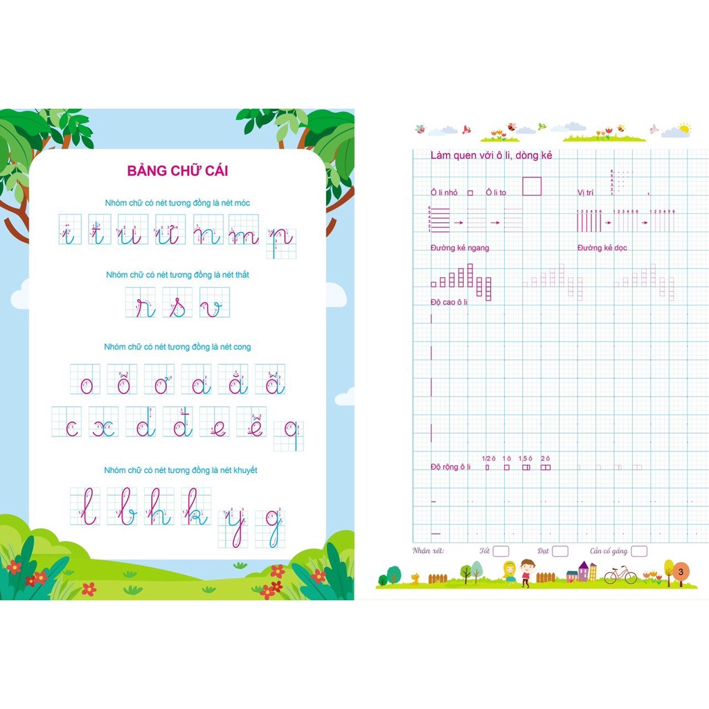 Sách - Vở Tập Viết Trọn Bộ Cho Bé Vào Lớp 1 - Phiên Bản Mới Nhất 5 Trong 1