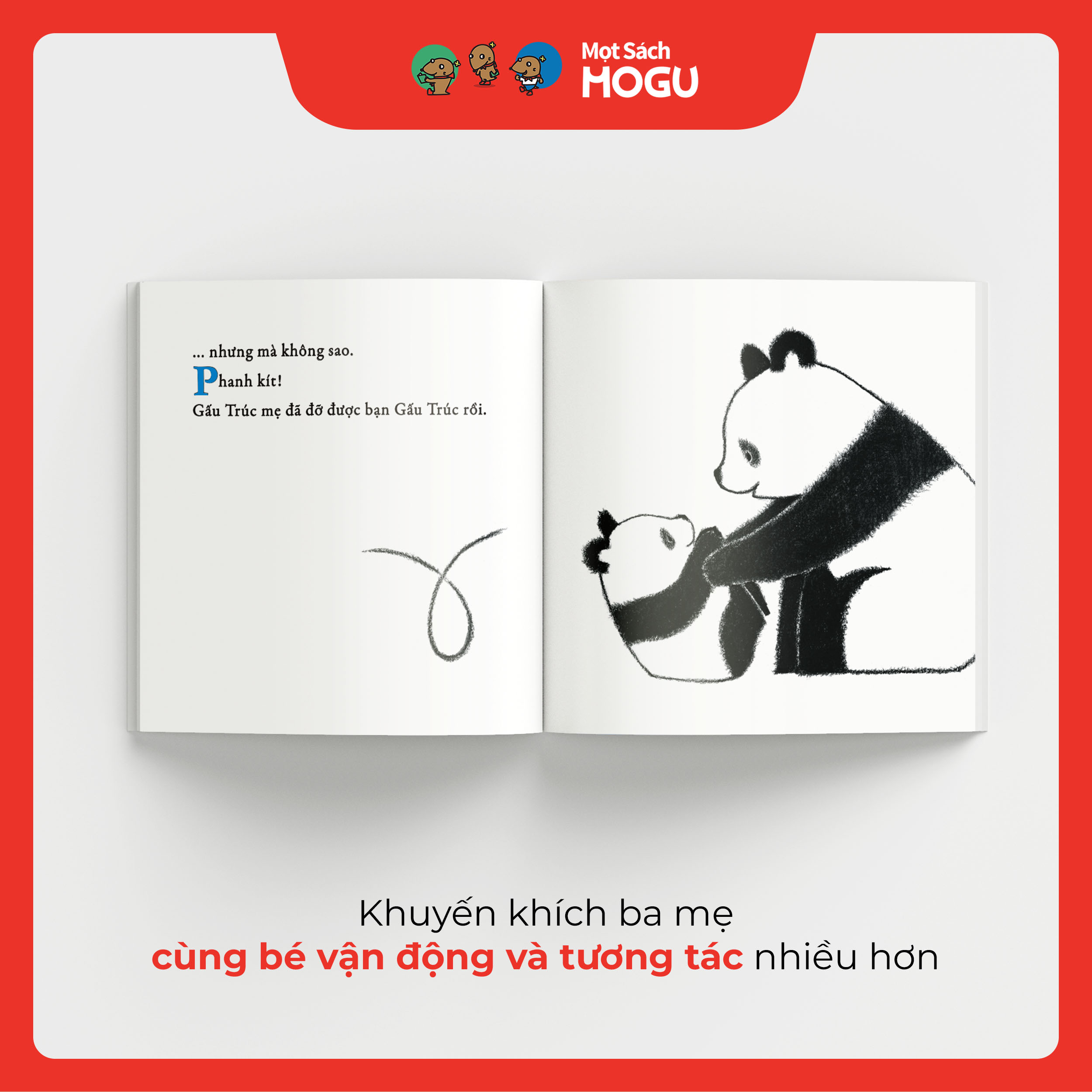 Truyện Ehon bé 1-2-3 tuổi - Bài thể dục bắt chước của gấu trúc
