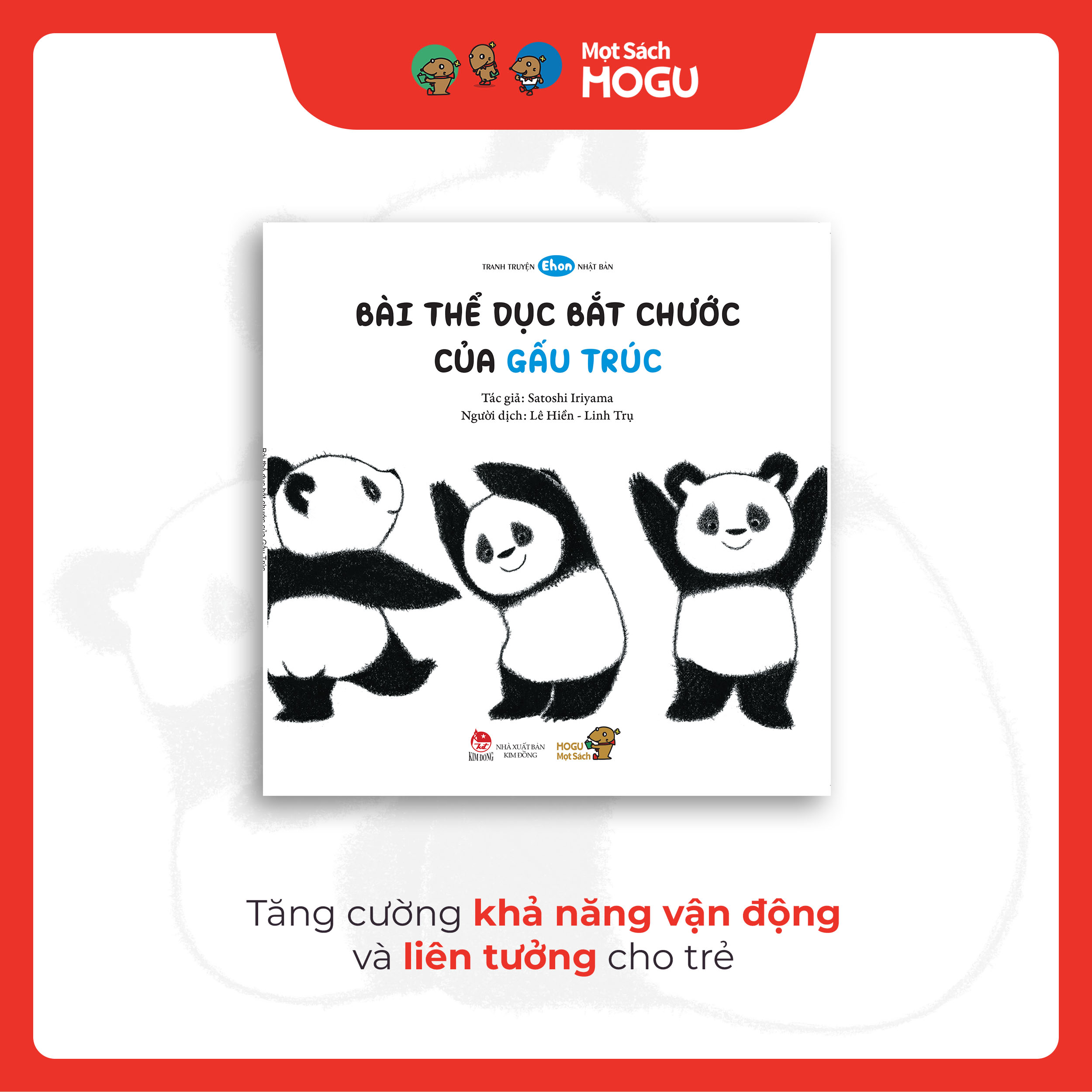 Truyện Ehon bé 1-2-3 tuổi - Bài thể dục bắt chước của gấu trúc