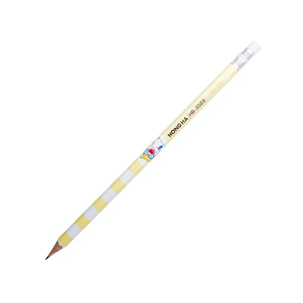 Bút Chì Gỗ HB Có Tẩy - Chú Mèo - Hồng Hà 3589
