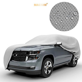 Bạt phủ ô tô chất liệu vải không dệt 3 lớp cao cấp thương hiệu MACSIM cho xe ô tô Peugeot 508 màu ghi