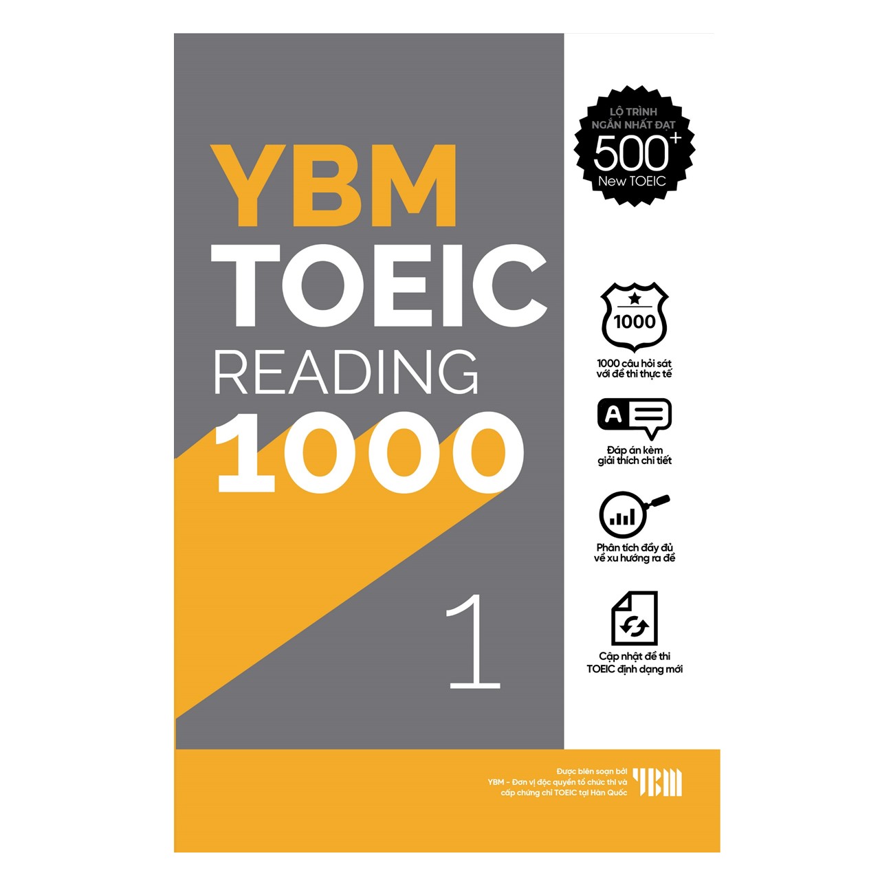 Trạm Đọc Official | Combo YBM TOEIC 1000 4 Vol (Trọn Bộ 4 Cuốn): YBM TOEIC Reading 1000 Trọn Bộ 2 Tập + YBM TOEIC Listening 1000 Trọn Bộ 2 Tập