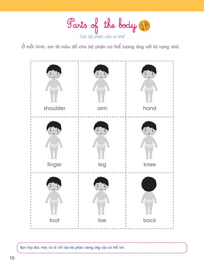 Sách Bài Tập Theo Phương Pháp Montessori - Tiếng Anh Vỡ Lòng (Kèm file MP3)